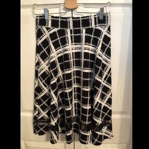 FAITH AND JOY black and white waistband skirt